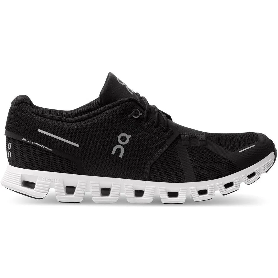 Men's On Cloud 5, Black/White, 12.5 D Medium