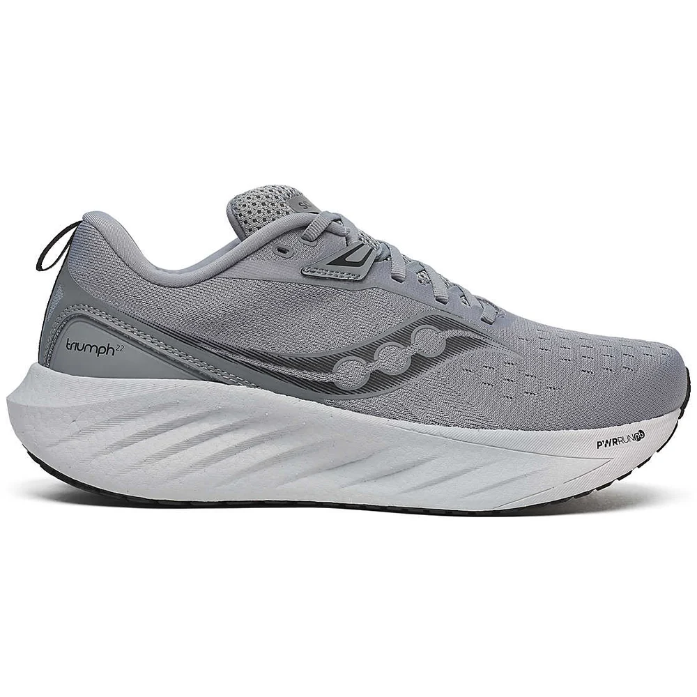 Men's Saucony Triumph 22, Flint/Black, 15 2E Wide