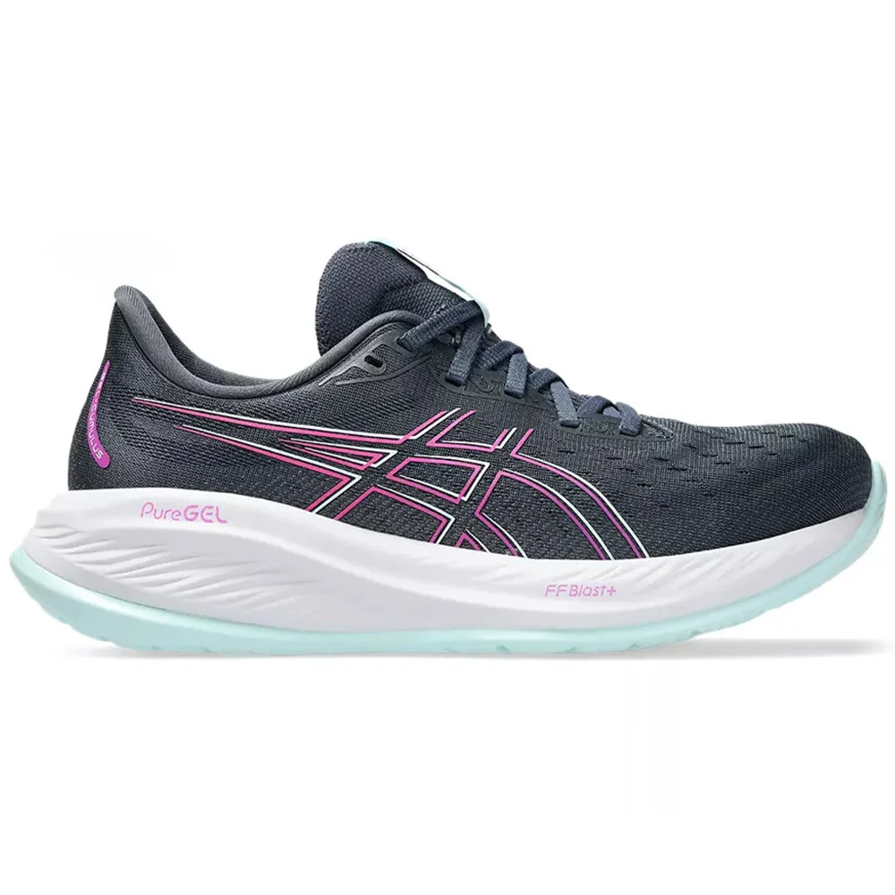 Women's Asics GEL-Cumulus 26, Tarmac/Bold Magenta, 7 B Medium