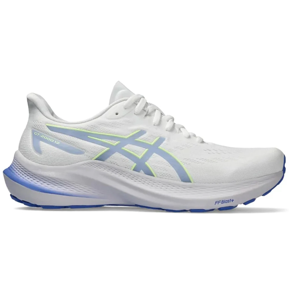 Women's Asics GT-2000 12, White/Sapphire, 11 D Wide