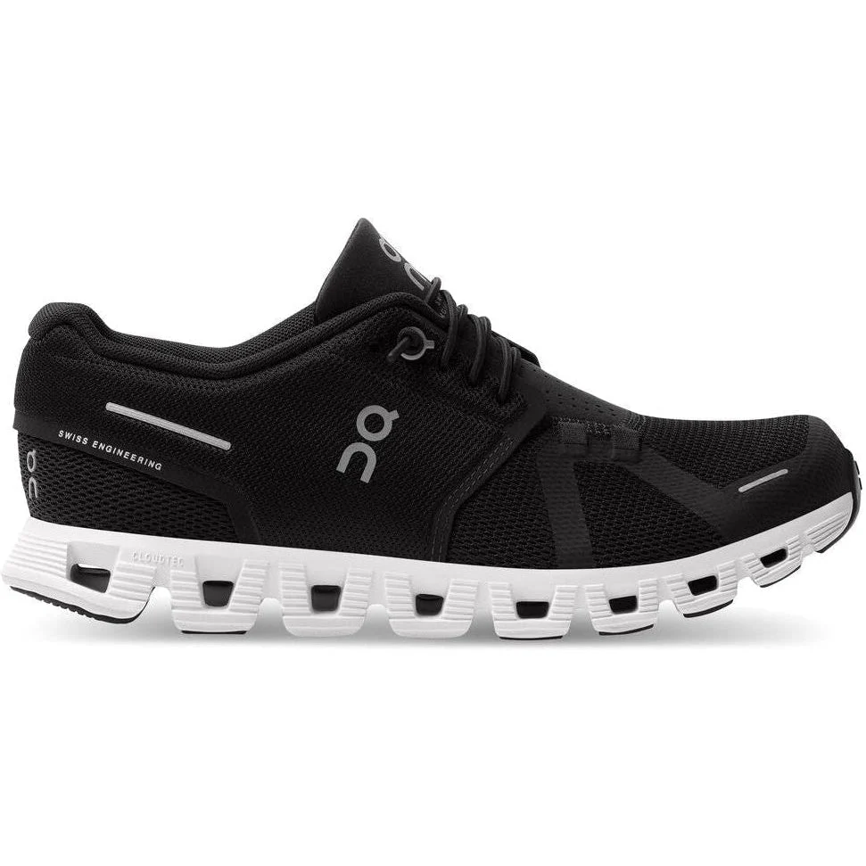 Women's On Cloud 5, Black/White, 10.5 B Medium